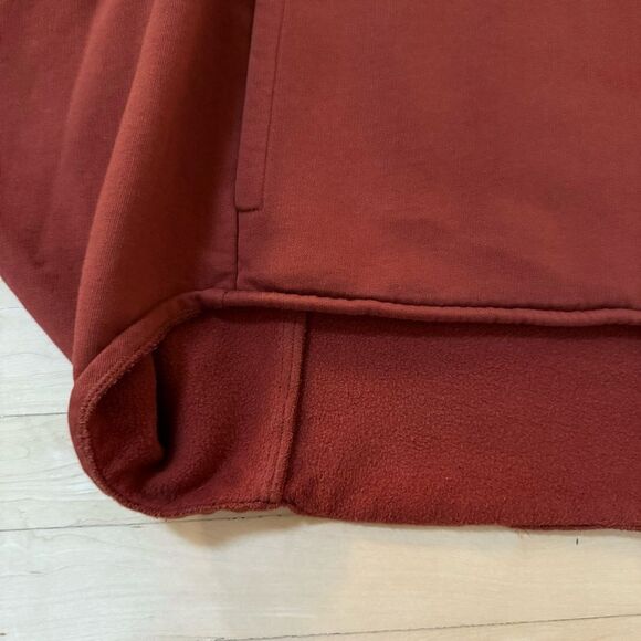 Irema Slow Fashion Cocoon High Neck Sweatshirt In Brick S - Picture 3 of 13